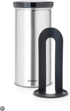 Brabantia Voorraadbus Voor 18 Koffie- En Theepads - Matt Steel Fingerprint Proof / Grijze Deksel -Huishoudelijke Artikelen Winkel 761x1200
