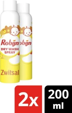 Robijn Dry Wash Spray Zwitsal - 2 X 200ml - Voordeelverpakking -Huishoudelijke Artikelen Winkel 767x1200