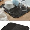 Merkloos Afdruipmat Met GRATIS Afwasborstel - Droogmat - Afdruipmat Siliconen - BPA Vrij - Afdruipmat Voor Afwas - Zwart -Huishoudelijke Artikelen Winkel 800x1200 11