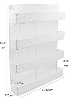 QUVIO Groot Kruidenrek - Staal - Wit - Ophangbaar - Voor 32 Kruidenpotjes - 4 Laags -Huishoudelijke Artikelen Winkel 848x1200 2