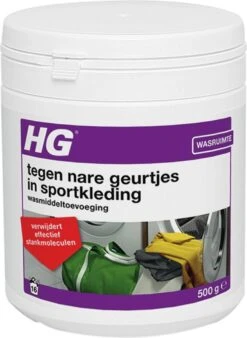 HG Tegen Nare Geurtjes In Sportkleding Wasmiddeltoevoeging - 500gr - Ook Bruikbaar Voor Handdoeken En Andere Kleding - Elimineert 100% Stankmoleculen - Biologisch Afbreekbaar -Huishoudelijke Artikelen Winkel 877x1200 1