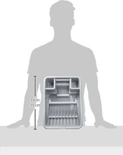 Curver Afdruiprek Met Met Lekbak Plateau - Kliksysteem - Afdruiprek Voor Afwas - Vaatwas Rek - Afdruiprek - 38x29x8,5 Cm - 2 Stuks -Huishoudelijke Artikelen Winkel 958x1200